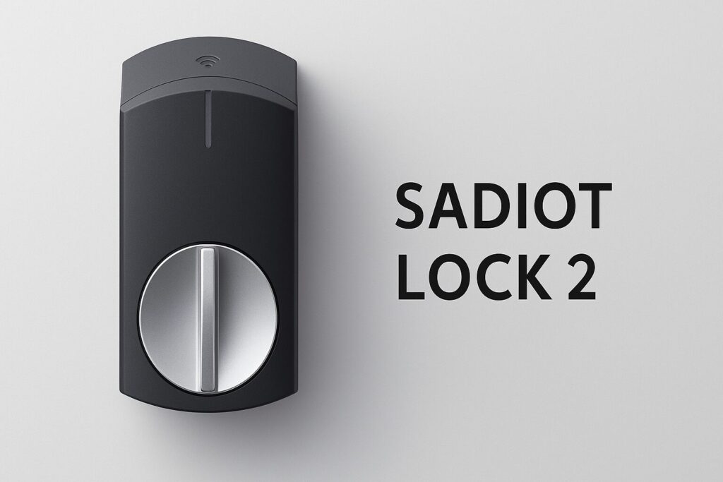 SADIOT LOCK 2の商品と黒色の文字