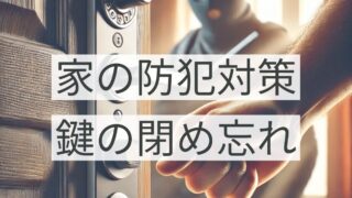 家のセキュリティ強化！泥棒の侵入経路と鍵のかけ忘れ防止策