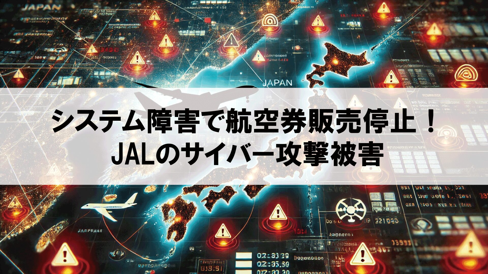 システム障害で航空券販売停止！JALのサイバー攻撃被害