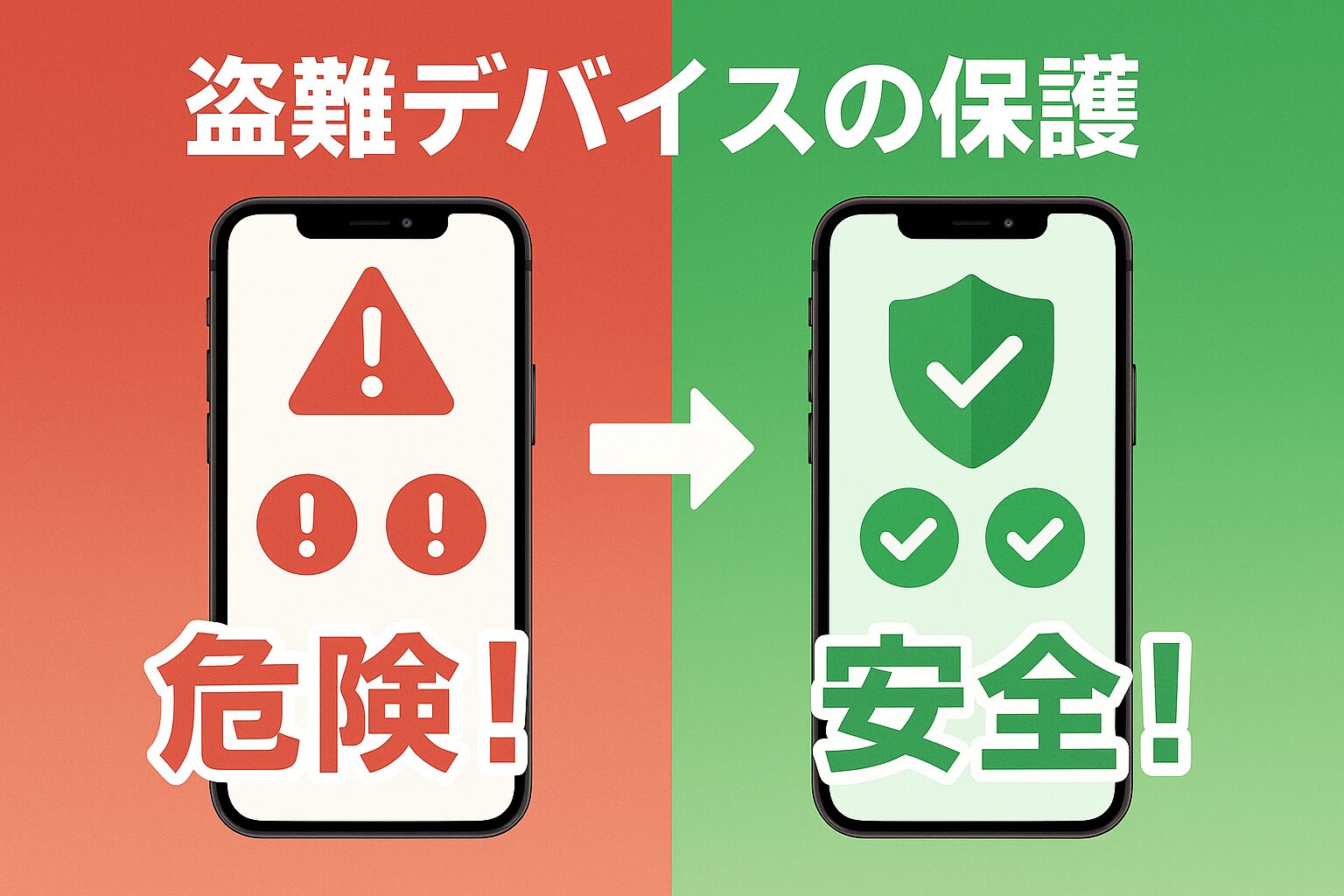 iPhone盗難対策Before/After|盗難デバイスの保護機能の効果