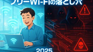 🚨 フリーWi-Fiの落とし穴！知らないと危険な2025年のサイバー脅威