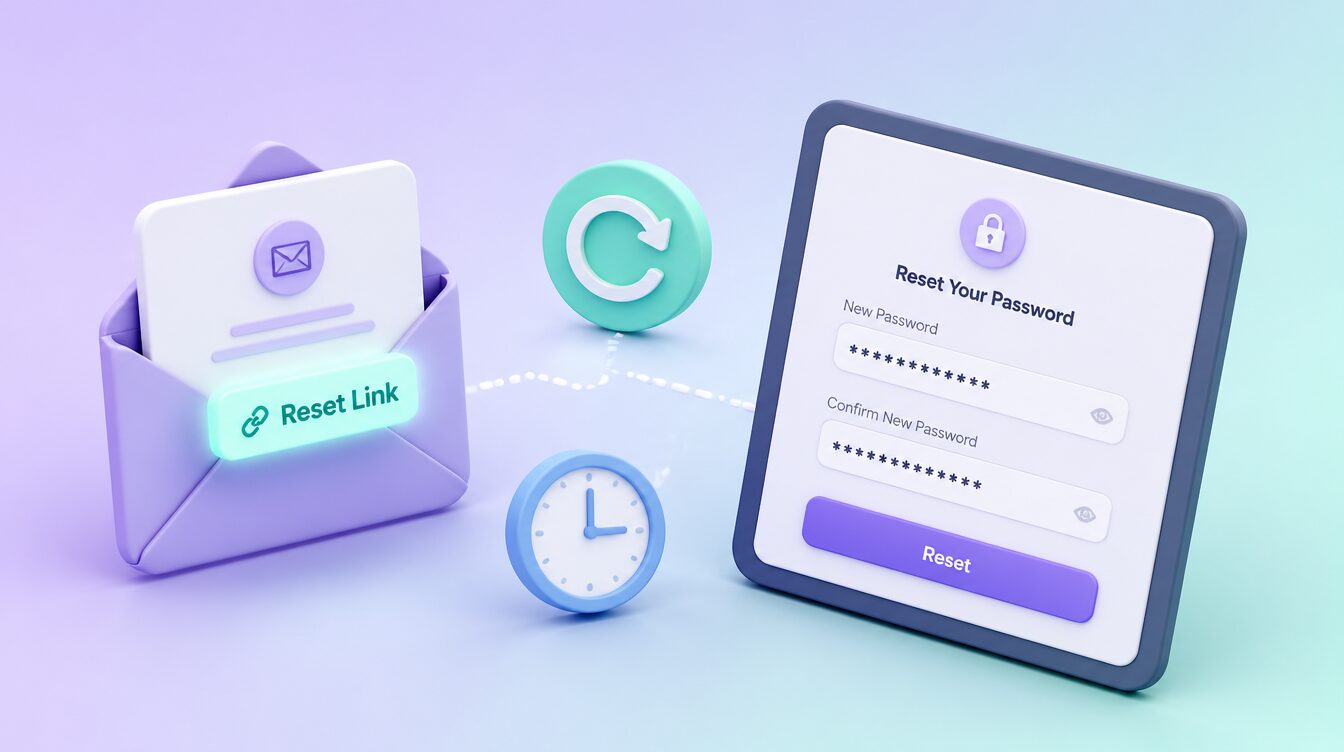 パスワード再設定画面の3Dイラスト | CTF思考フレームワーク #03