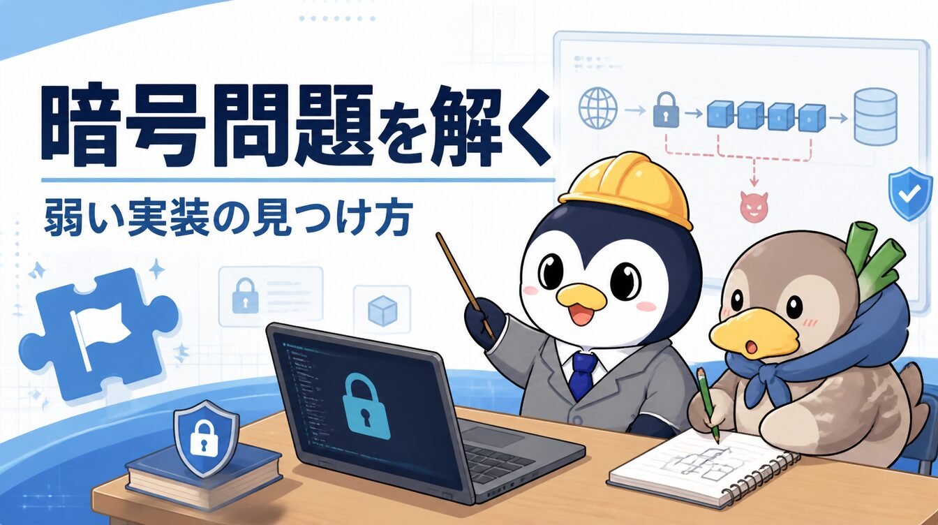 【AES入門編】ECB・CBC・パディングオラクルの基本攻撃｜CTF思考フレームワーク #54 アイキャッチ画像