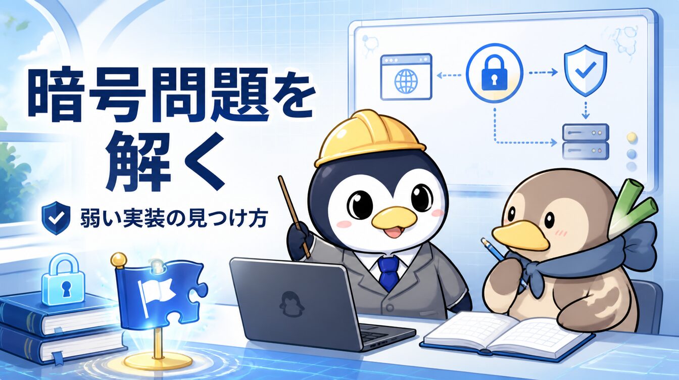 【RSA基礎編】素因数分解・小さい指数・Common Modulusの攻め方｜CTF思考フレームワーク #52 アイキャッチ画像