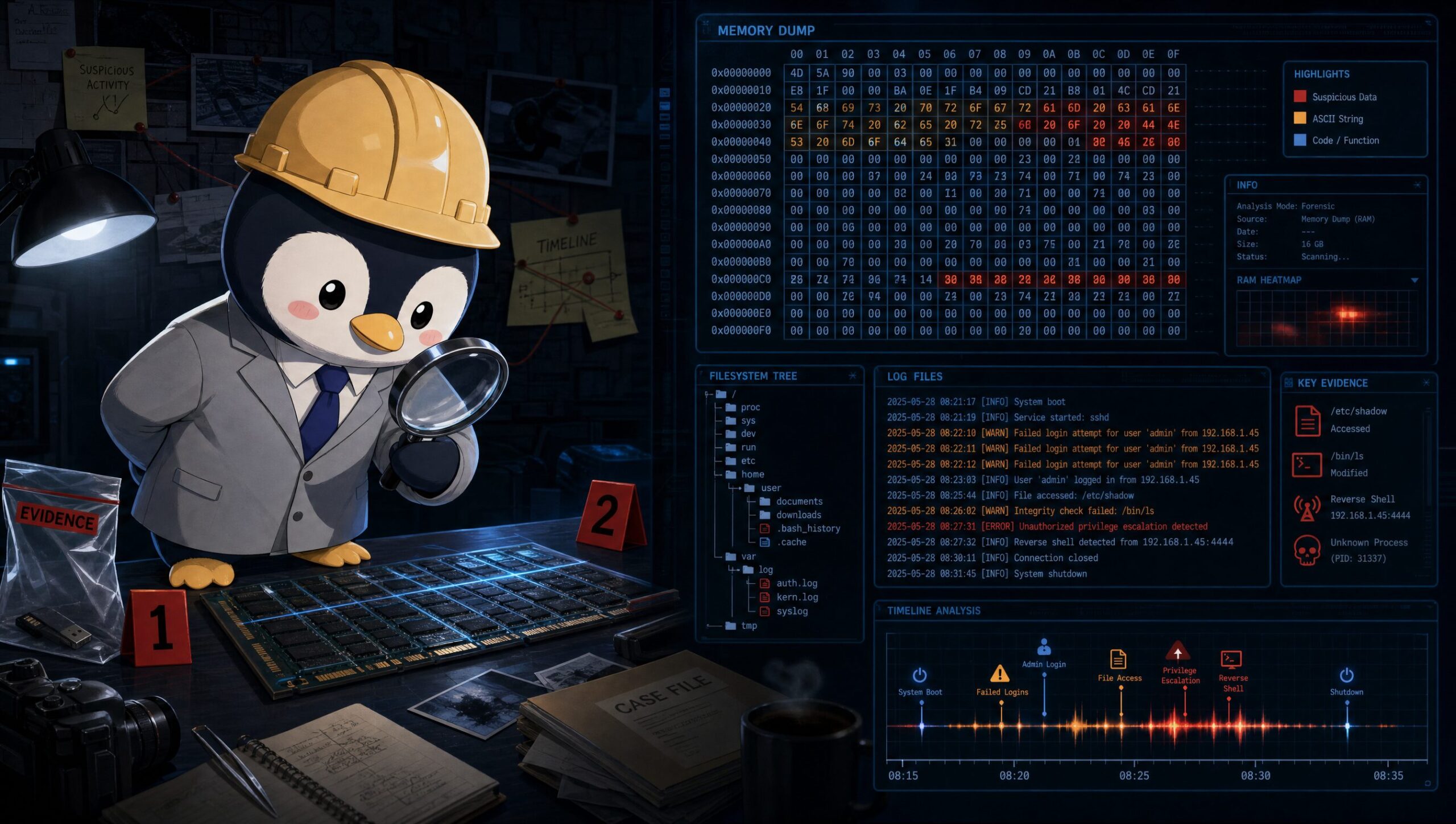 【メモリForensics編】Volatilityで「今この瞬間」を切り取る｜CTF思考フレームワーク #43 アイキャッチ画像