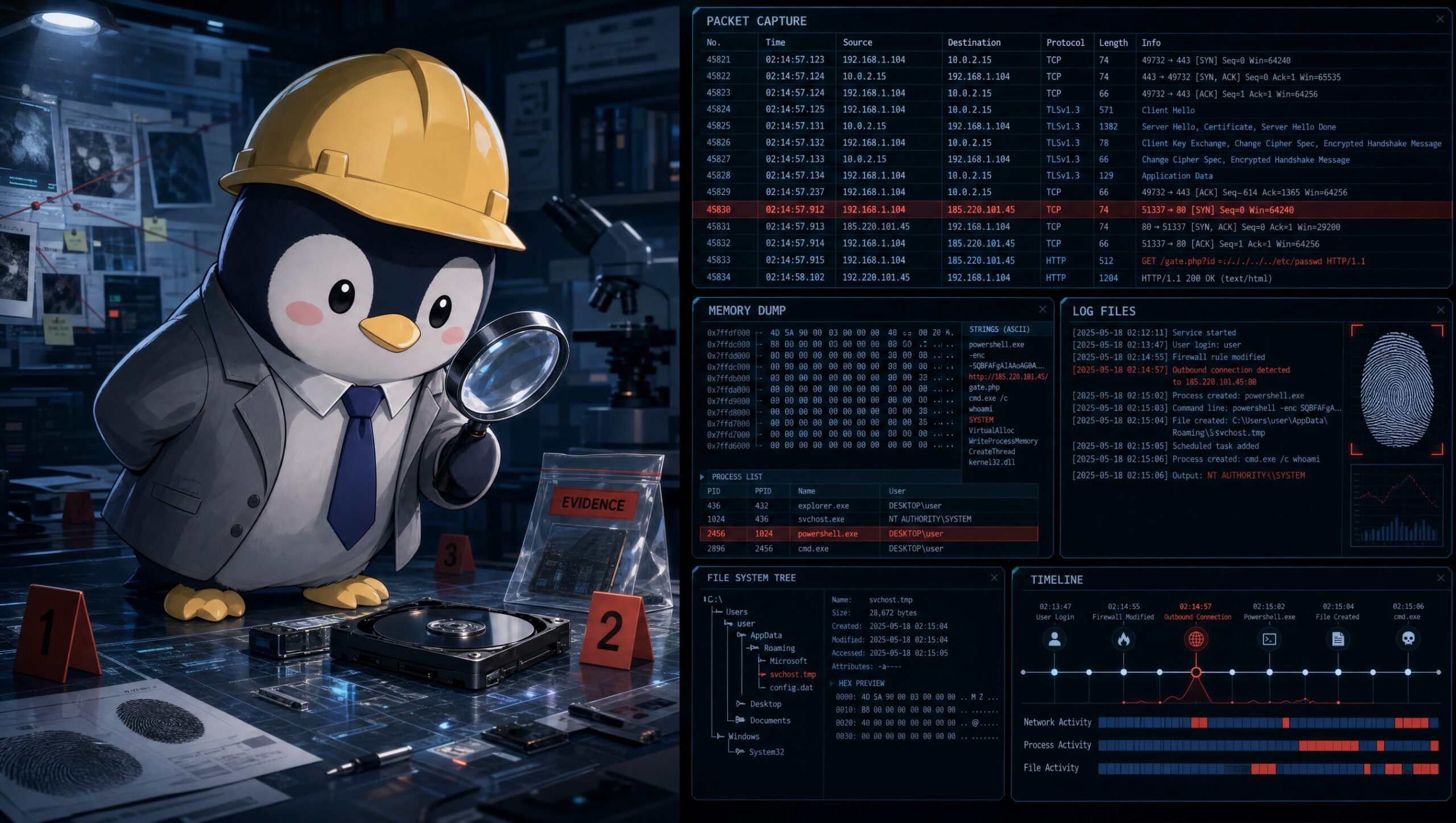 【ネットワークForensics編】pcapとWiresharkで通信の真相を読む｜CTF思考フレームワーク #44 アイキャッチ画像