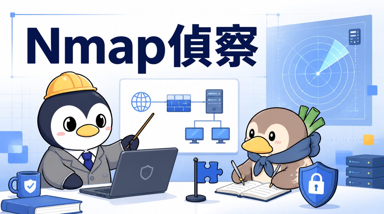 【ネットワーク偵察編】Nmapが見つける扉と守り方｜CTF思考フレームワーク #21 アイキャッチ画像