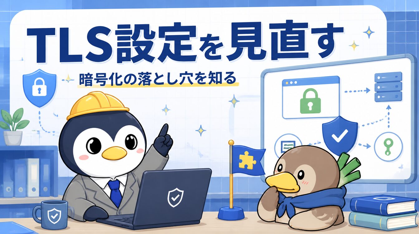 【TLS設定不備編】暗号化されていても安心できない理由と守り方｜CTF思考フレームワーク #27 アイキャッチ画像