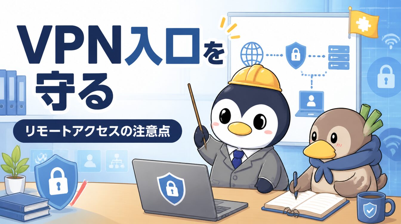 【VPN・リモートアクセス編】外部公開された入口をどう守るか｜CTF思考フレームワーク #24 アイキャッチ画像