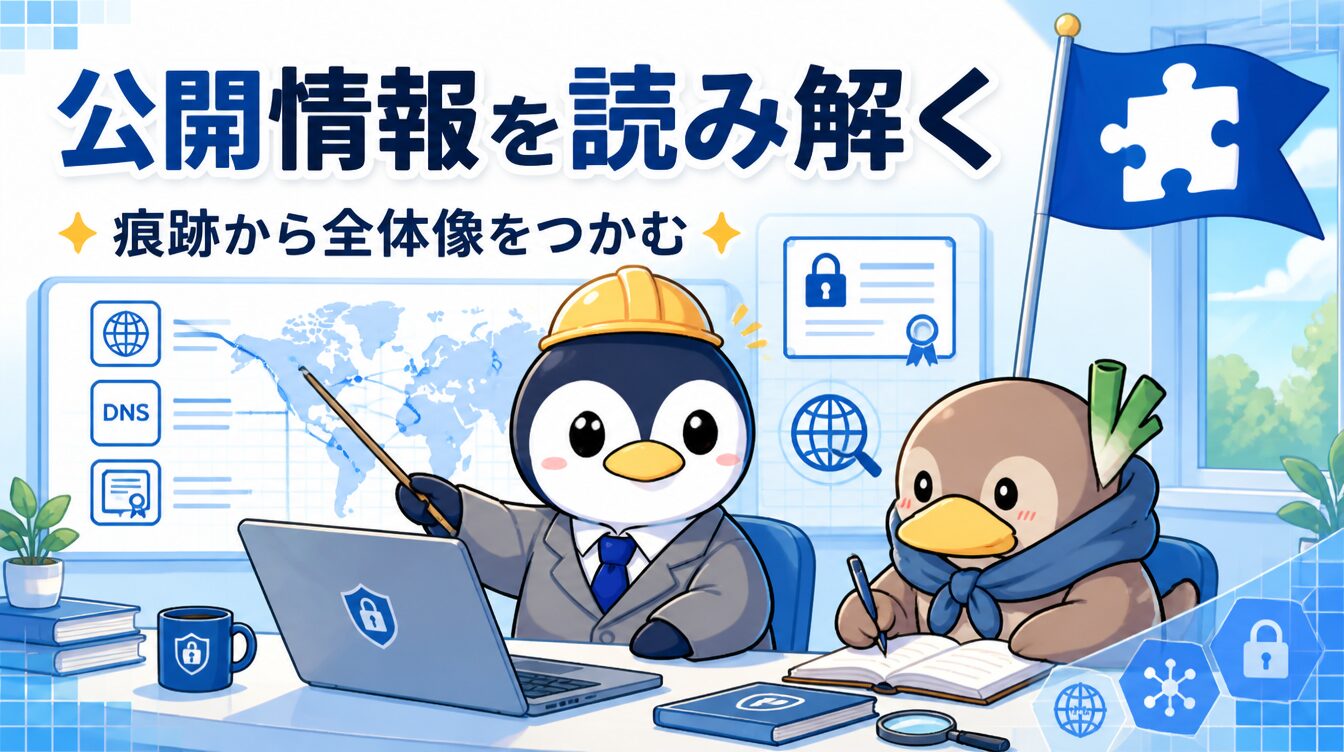 【ドメインOSINT編】WHOIS・パッシブDNS・証明書から組織を読む｜CTF思考フレームワーク #70 アイキャッチ画像