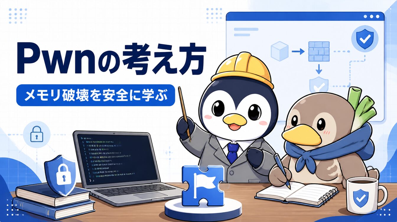 【保護機構と回避編】Canary・PIE・ASLR・RELROの戦い方｜CTF思考フレームワーク #65 アイキャッチ画像