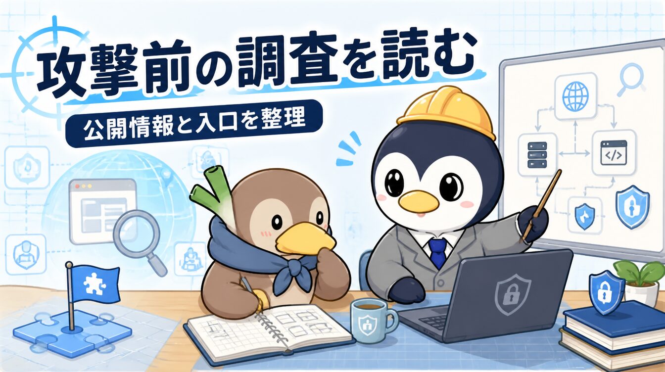 【Recon統合運用編】偵察結果を攻撃計画に落とすASMの発想｜CTF思考フレームワーク R06 アイキャッチ画像