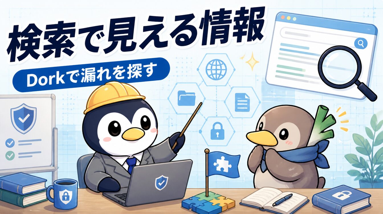 【Google Dork編】検索演算子で機微情報を引き出す受動偵察｜CTF思考フレームワーク R05 アイキャッチ画像