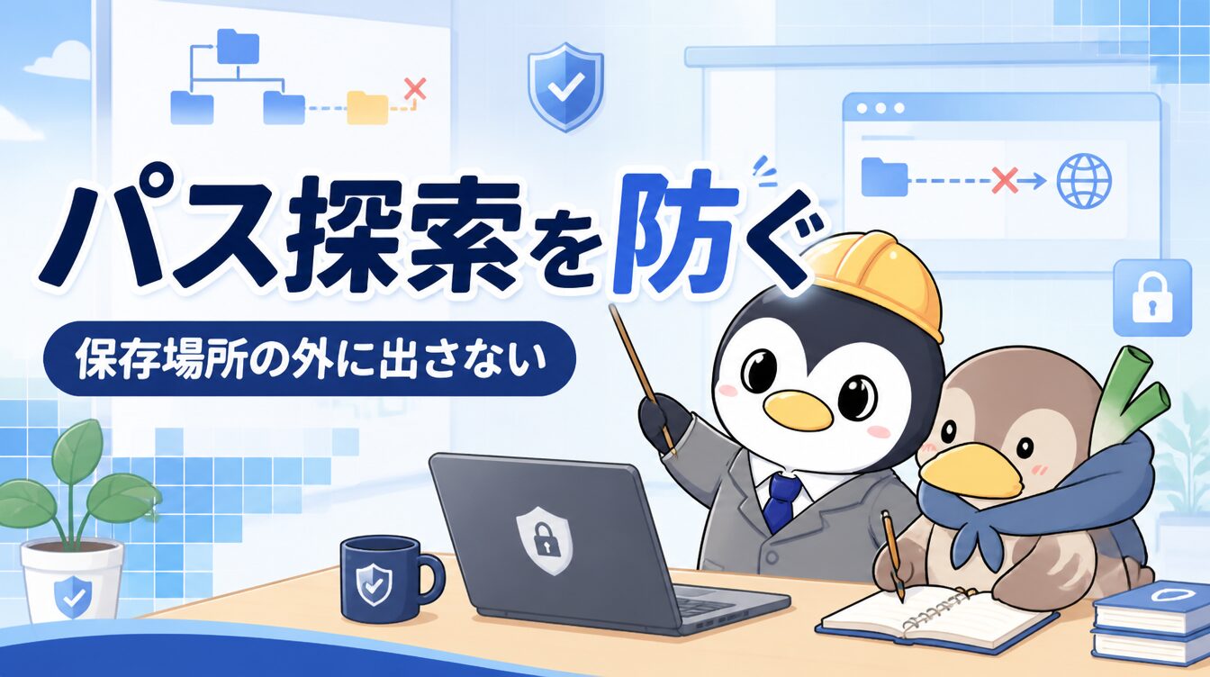 【パストラバーサル編】保存場所の外へ出さないファイル処理｜CTF思考フレームワーク #31 アイキャッチ画像