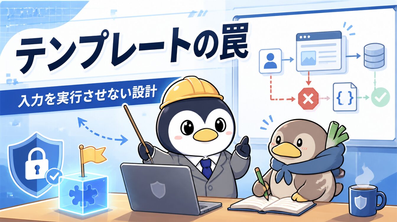 【SSTI編】入力をテンプレートとして実行させない設計｜CTF思考フレームワーク #33 アイキャッチ画像