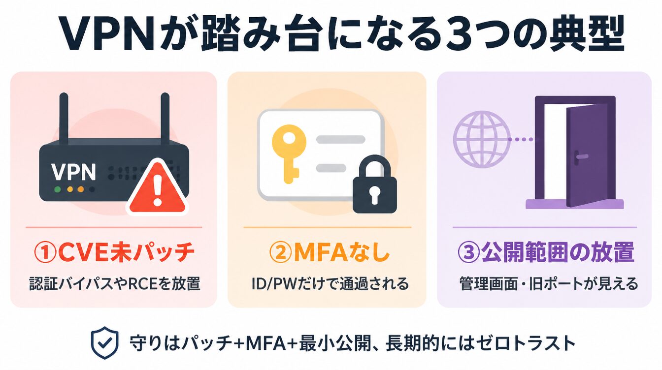 VPNが踏み台になる代表的なリスク