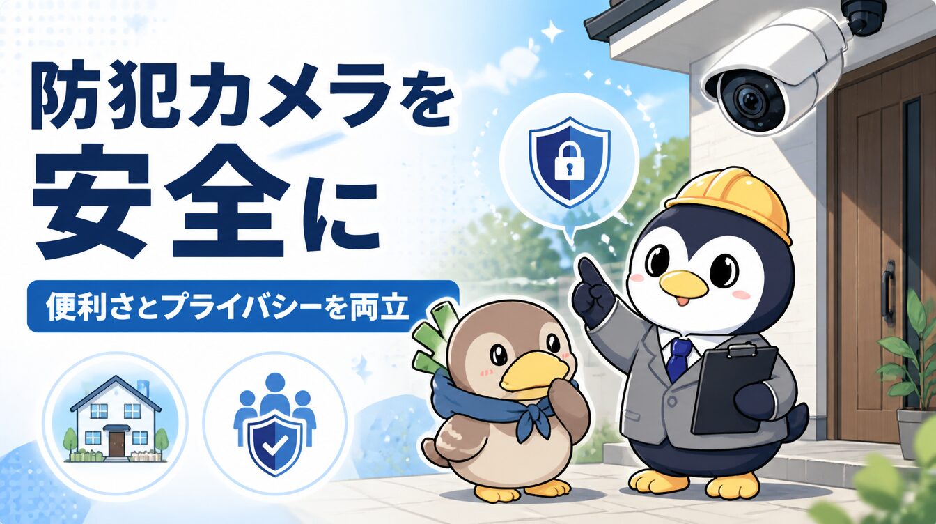 防犯カメラステッカーは効果ある？貼り方・注意点・スマート防犯との組み合わせ アイキャッチ画像