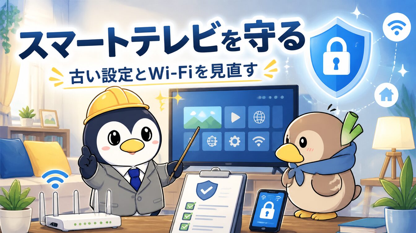 スマートテレビのセキュリティリスクとは？古いテレビ・Android TV・家庭Wi-Fiを守る対策