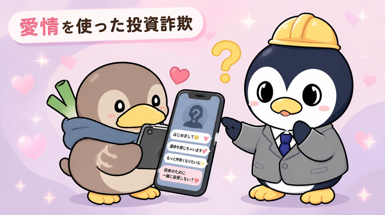 ロマンス詐欺・投資勧誘の手口