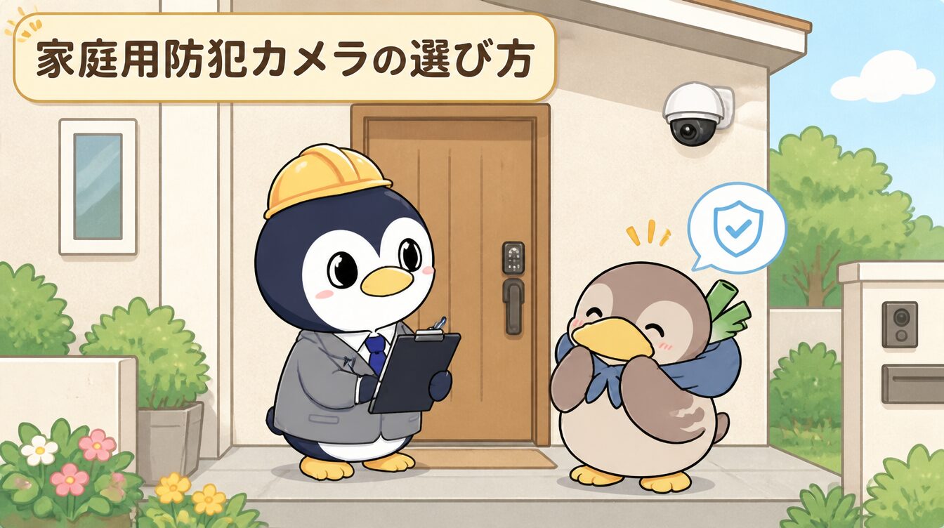家庭用防犯カメラの選び方｜屋外・室内・スマホ連携・プライバシー対策まで解説