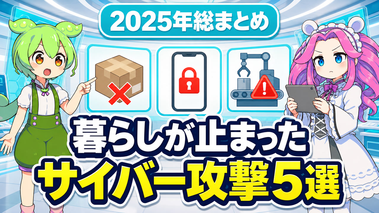 2025年のサイバー攻撃で暮らしが止まった5つの被害パターン