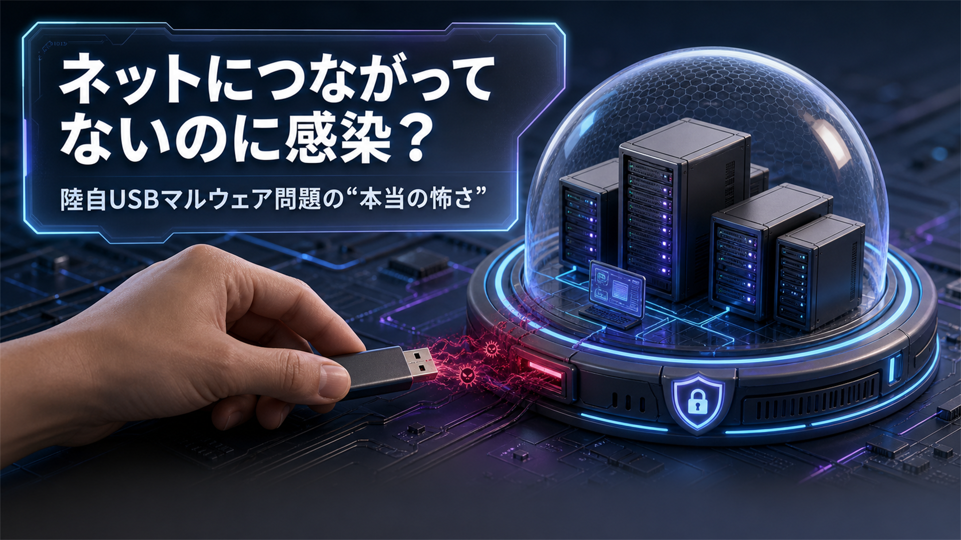 陸上自衛隊の公式説明をもとに、ネット非接続でもUSBからマルウェアが入る仕組みと、個人・組織が行う外部媒体対策を解説します。
